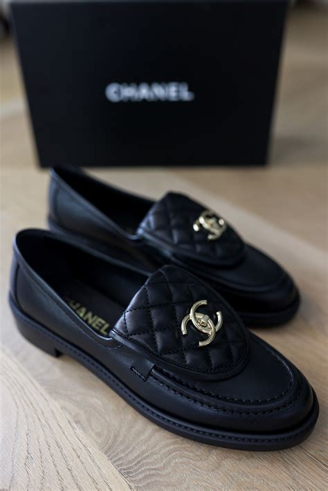 chanel quilted loafer.